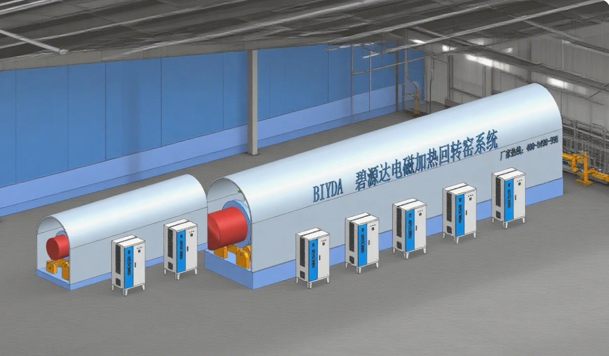 電磁回轉窯加熱解決方案